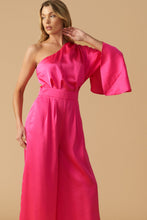 Load image into Gallery viewer, DOWN MEMORY LANE WOVEN SATIN JUMPSUIT
