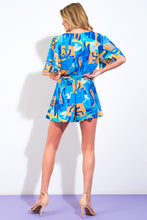 Load image into Gallery viewer, BIMINI PERIWINKLE WOVEN ROMPER
