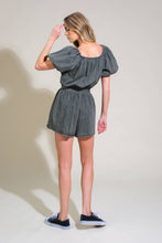 Load image into Gallery viewer, TINY TEMPTATIONS DENIM ROMPER
