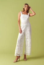 Load image into Gallery viewer, IT'S ALL BEEN DONE WOVEN LACE JUMPSUIT

