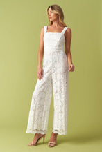 Load image into Gallery viewer, IT'S ALL BEEN DONE WOVEN LACE JUMPSUIT
