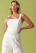 Load image into Gallery viewer, IT'S ALL BEEN DONE WOVEN LACE JUMPSUIT
