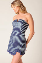 Load image into Gallery viewer, YOUNG AT HEART WOVEN SKORT ROMPER
