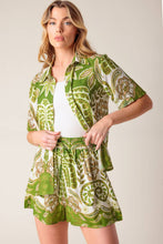 Load image into Gallery viewer, DISTANT ECHOES GREEN SHORTS
