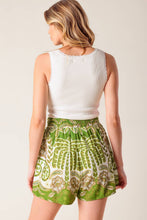 Load image into Gallery viewer, DISTANT ECHOES GREEN SHORTS

