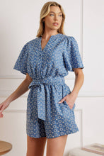 Load image into Gallery viewer, RISING PETALS WOVEN ROMPER
