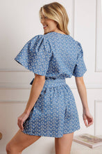 Load image into Gallery viewer, RISING PETALS WOVEN ROMPER
