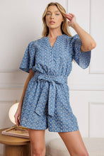Load image into Gallery viewer, RISING PETALS WOVEN ROMPER
