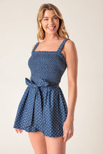 Load image into Gallery viewer, FULL FOCUS DENIM WOVEN ROMPER
