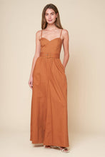 Load image into Gallery viewer, ELEVATED ICON BROWN WOVEN JUMPSUIT
