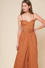 Load image into Gallery viewer, ELEVATED ICON BROWN WOVEN JUMPSUIT
