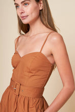 Load image into Gallery viewer, ELEVATED ICON BROWN WOVEN JUMPSUIT

