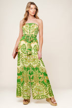 Load image into Gallery viewer, CAMERON MEADOW GREEN WOVEN JUMPSUIT
