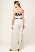 Load image into Gallery viewer, MEET AT THE PIER CREAM WOVEN JUMPSUIT
