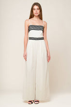 Load image into Gallery viewer, MEET AT THE PIER CREAM WOVEN JUMPSUIT
