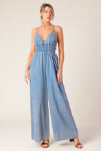 Load image into Gallery viewer, CAN'T CONVINCE ME ACID BLUE DENIM JUNPSUIT
