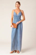 Load image into Gallery viewer, CAN'T CONVINCE ME ACID BLUE DENIM JUNPSUIT
