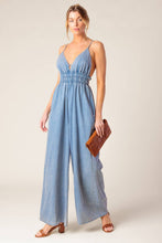 Load image into Gallery viewer, CAN'T CONVINCE ME ACID BLUE DENIM JUNPSUIT
