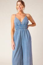 Load image into Gallery viewer, CAN'T CONVINCE ME ACID BLUE DENIM JUNPSUIT
