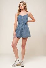 Load image into Gallery viewer, KEEP IT STYLISH DENIM ROMPER
