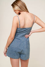 Load image into Gallery viewer, KEEP IT STYLISH DENIM ROMPER
