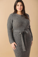 Load image into Gallery viewer, BE GOOD TO ME SWEATER MIDI DRESS
