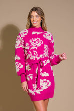 Load image into Gallery viewer, HEART ON DISPLAY SWEATER MINI DRESS
