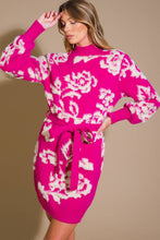 Load image into Gallery viewer, HEART ON DISPLAY SWEATER MINI DRESS
