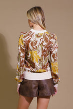 Load image into Gallery viewer, KEEPING TABS JACQUARD PULLOVER SWEATER TOP
