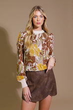 Load image into Gallery viewer, KEEPING TABS JACQUARD PULLOVER SWEATER TOP
