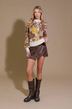 Load image into Gallery viewer, KEEPING TABS JACQUARD PULLOVER SWEATER TOP

