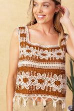 Load image into Gallery viewer, WISHFUL THINKING CROCHET TOP
