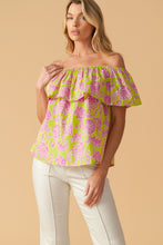 Load image into Gallery viewer, FIND ME UNDER THE PALMS WOVEN TOP

