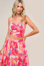 Load image into Gallery viewer, ROMANTICALLY SPEAKING WOVEN TOP AND SKIRT SET
