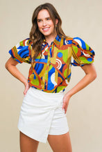 Load image into Gallery viewer, HEART ON DISPLAY WOVEN TOP
