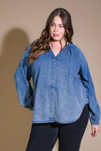 Load image into Gallery viewer, MUSING ABOUT YOU DENIM TOP
