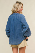 Load image into Gallery viewer, MUSING ABOUT YOU DENIM TOP
