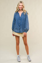 Load image into Gallery viewer, MUSING ABOUT YOU DENIM TOP
