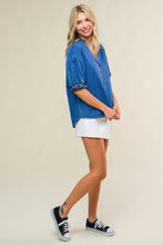 Load image into Gallery viewer, CLOSER TO YOU DENIM TOP
