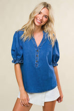 Load image into Gallery viewer, CLOSER TO YOU DENIM TOP
