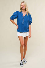 Load image into Gallery viewer, CLOSER TO YOU DENIM TOP

