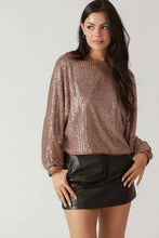 Load image into Gallery viewer, GOING OUT AGAIN SEQUIN TOP
