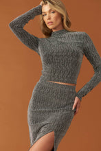 Load image into Gallery viewer, BRUNCH AT NOON EMBELLISHED TOP AND SKIRT SET

