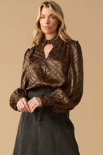 Load image into Gallery viewer, THE ART OF BALANCE WOVEN SATIN TOP

