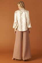 Load image into Gallery viewer, THE ART OF BALANCE WOVEN SATIN TOP
