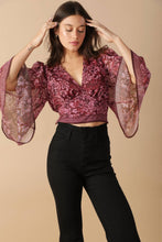 Load image into Gallery viewer, MOMENT IN TIME WOVEN CROP TOP
