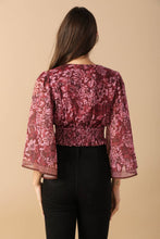 Load image into Gallery viewer, MOMENT IN TIME WOVEN CROP TOP
