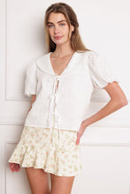 Load image into Gallery viewer, WHAT WILL BE EYELET WOVEN TOP
