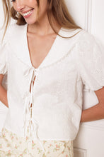 Load image into Gallery viewer, WHAT WILL BE EYELET WOVEN TOP
