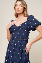 Load image into Gallery viewer, BEBE ALERT NAVY WOVEN TOP
